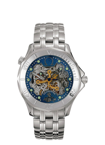 Omega Seamaster Diver 300M Automatic 41 White Gold / Skeleton / Bracelet / 50th Anniversary